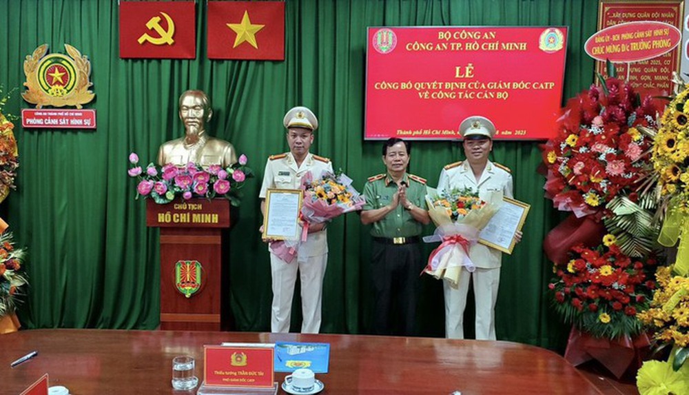 Trung tá Nguyễn Thành Hưng làm Trưởng phòng Cảnh sát Hình sự Công an TP HCM