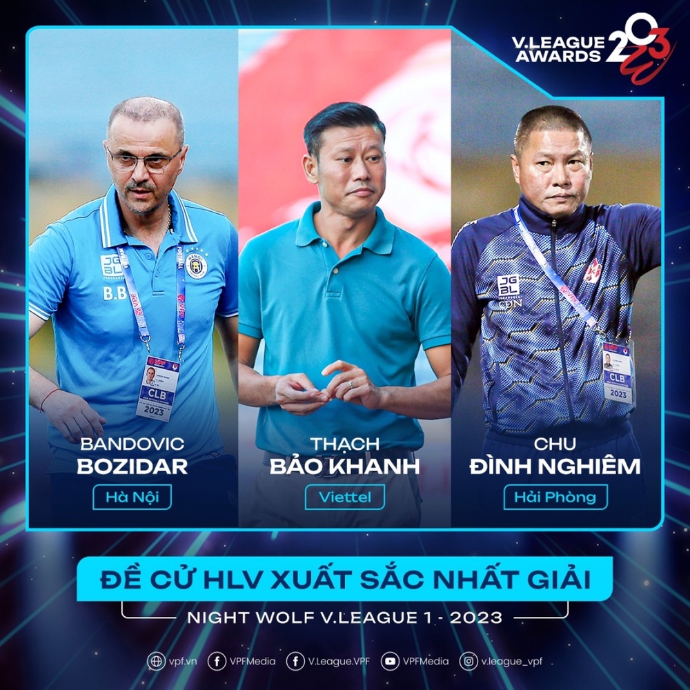 Danh sách đề cử HLV xuất sắc nhất V-League 2023 gây bất ngờ - Ảnh 2.