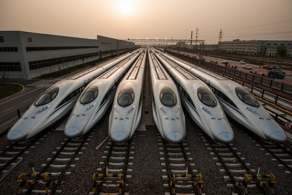 Tham vọng khủng của Trung Quốc: Nối liền mọi thành phố bằng đường sắt cao tốc trên cao, robot tự làm mọi thứ từ sơn đến đổ bê tông - Ảnh 2.
