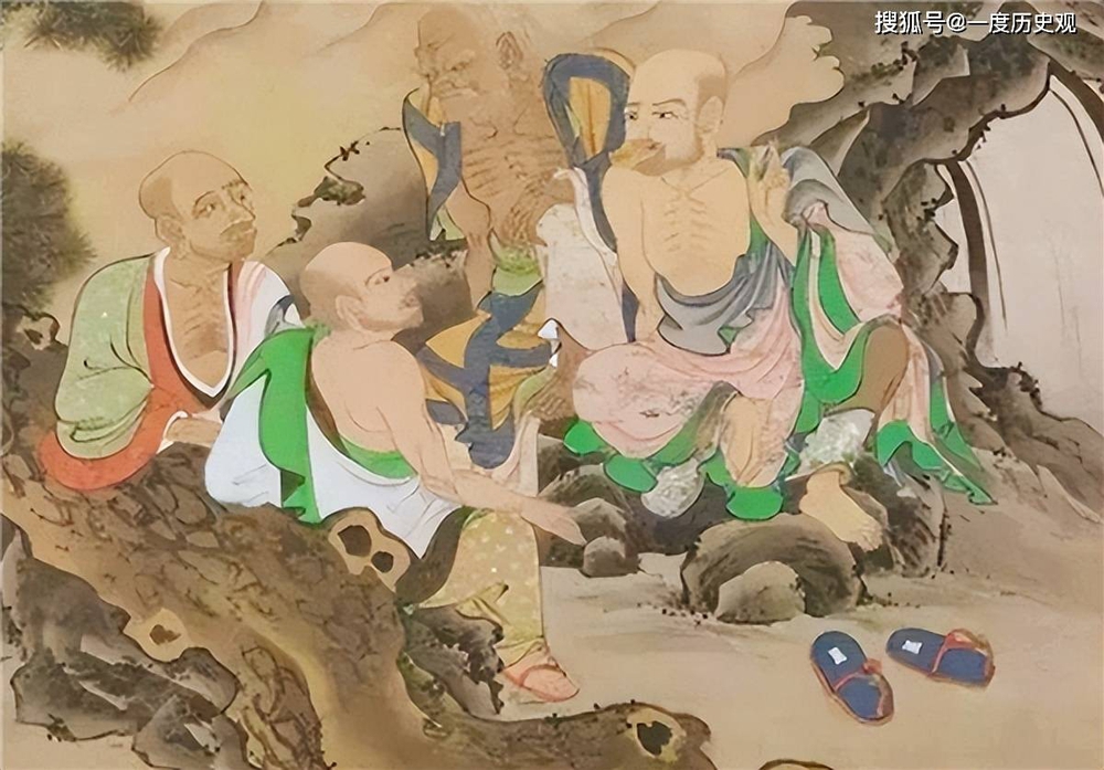 Dép xỏ ngón xuất hiện trong tranh La Hán 1000 năm tuổi - Ảnh 3.
