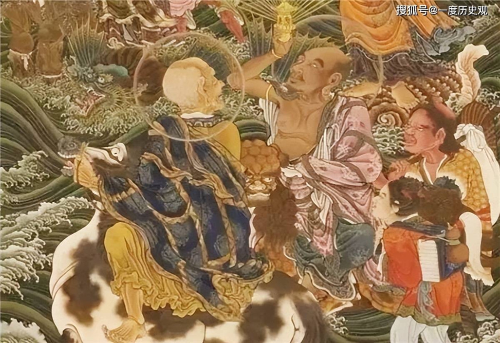 Dép xỏ ngón xuất hiện trong tranh La Hán 1000 năm tuổi - Ảnh 2.