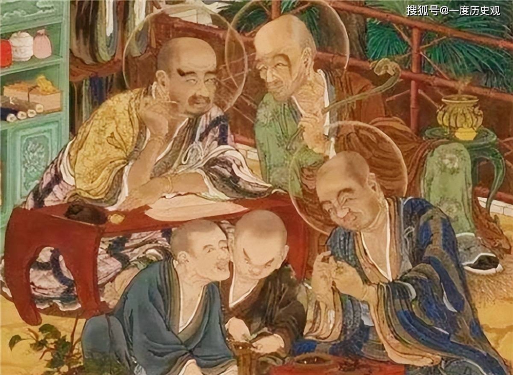 Dép xỏ ngón xuất hiện trong tranh La Hán 1000 năm tuổi - Ảnh 1.