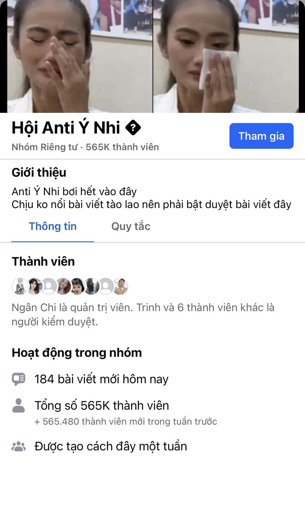 Lập nhóm anti Hoa hậu Ý Nhi liệu có vi phạm pháp luật?