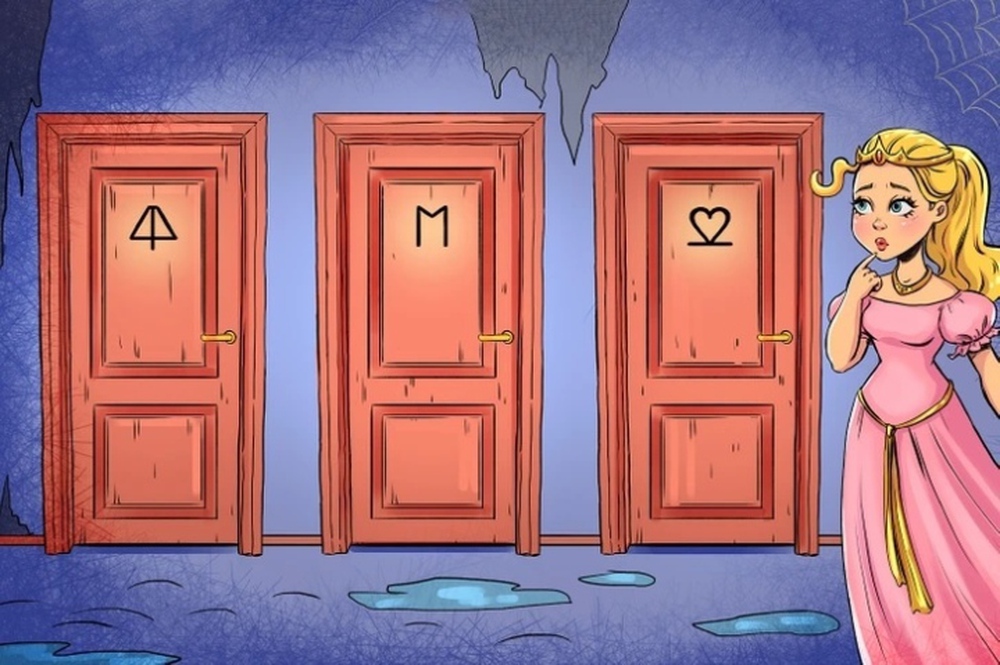 Đố bạn tìm ra cánh cửa số 4 để giải cứu công chúa xinh đẹp - Ảnh 1.