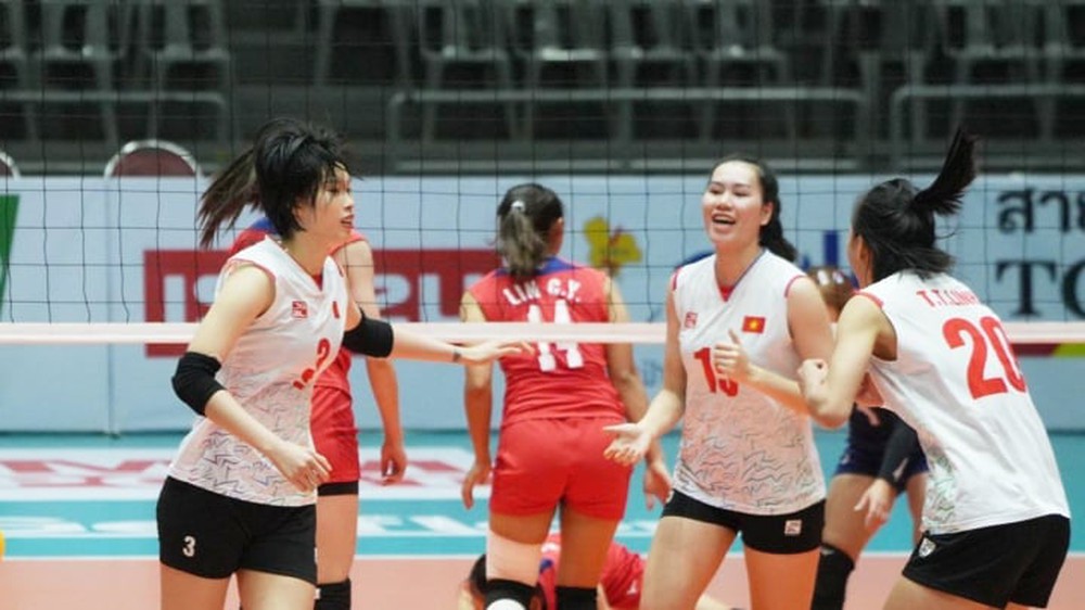 Tuyển Việt Nam thắng Đài Loan (Trung Quốc), vào top 8 giải bóng chuyền nữ châu Á - Ảnh 1.