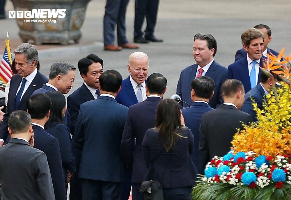 Tổng Bí thư Nguyễn Phú Trọng chủ trì lễ đón chính thức Tổng thống Mỹ Joe Biden - Ảnh 8.