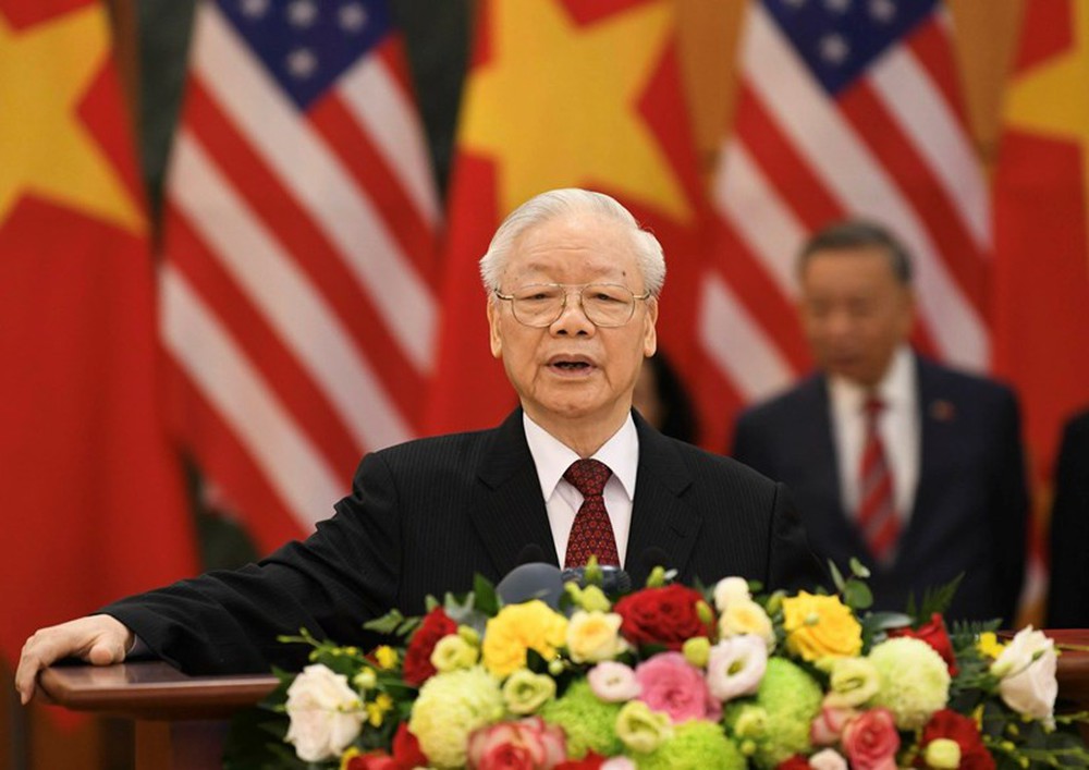 Toàn văn phát biểu của Tổng Bí thư Nguyễn Phú Trọng và Tổng thống Mỹ Joe Biden sau hội đàm - Ảnh 1.
