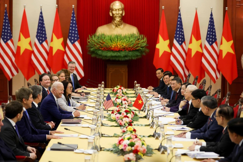 Việt Nam - Mỹ nâng cấp quan hệ lên Đối tác chiến lược toàn diện vì hòa bình, hợp tác và phát triển bền vững - Ảnh 1.