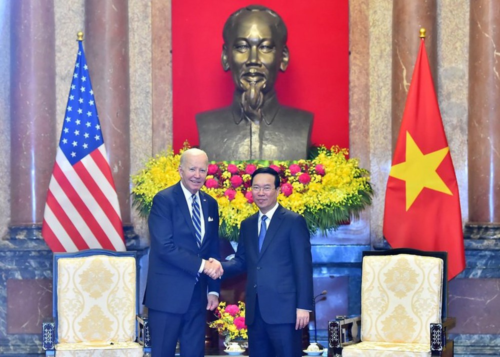 Chủ tịch nước Võ Văn Thưởng tiếp Tổng thống Mỹ Joe Biden - Ảnh 1.