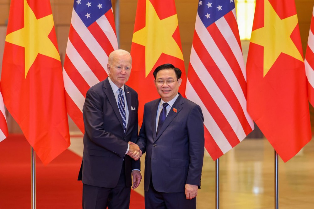 Chủ tịch Quốc hội Vương Đình Huệ hội kiến Tổng thống Mỹ Joe Biden - Ảnh 1.