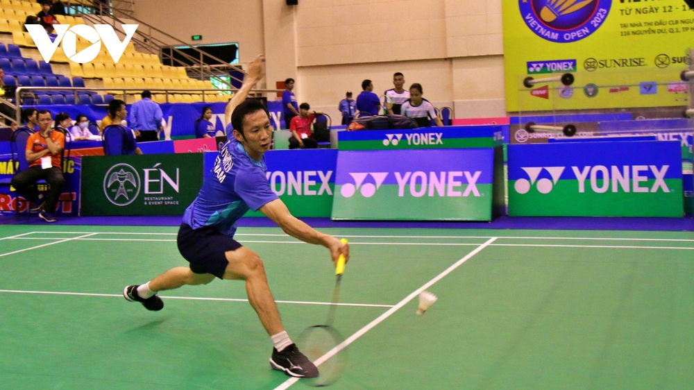 Tiến Minh dừng bước ngay vòng 1 giải cầu lông Vietnam Open 2023 - Ảnh 1.