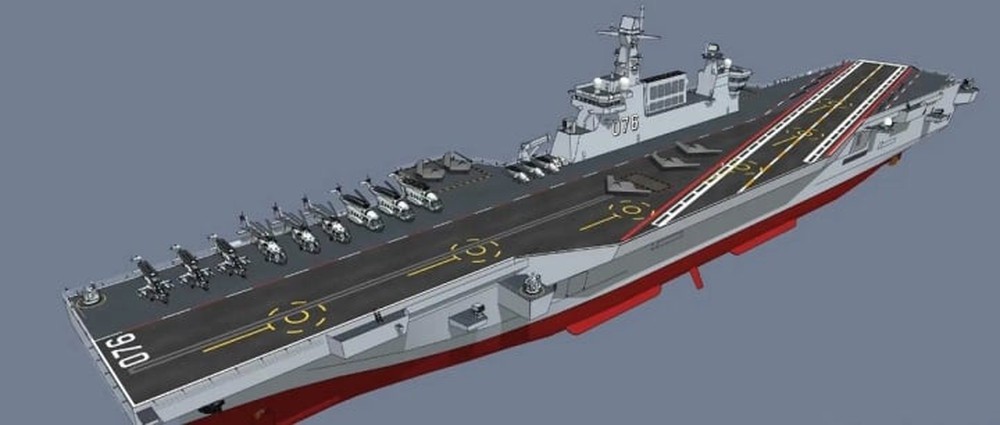 Trung Quốc có thể đang đóng siêu tàu đổ bộ Type-076 - Ảnh 1.