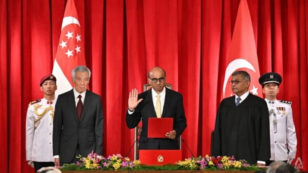 Tổng thống Singapore tuyên thệ nhậm chức, cam kết nỗ lực vì đoàn kết dân tộc - Ảnh 1.
