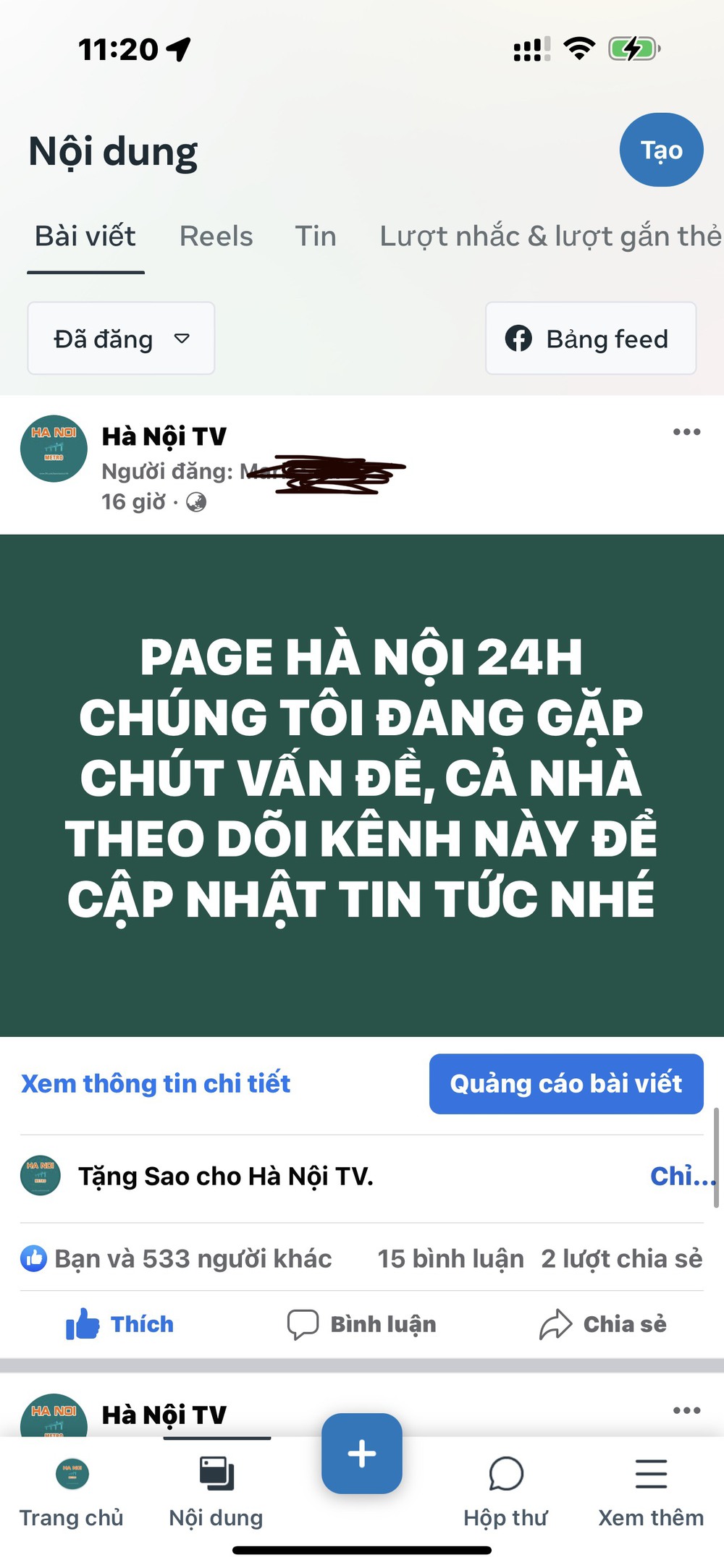 Vừa trao hơn 4 tỷ ủng hộ nạn nhân vụ cháy chung cư mini thì “bay màu” fanpage, admin Hà Nội 24h nói gì?