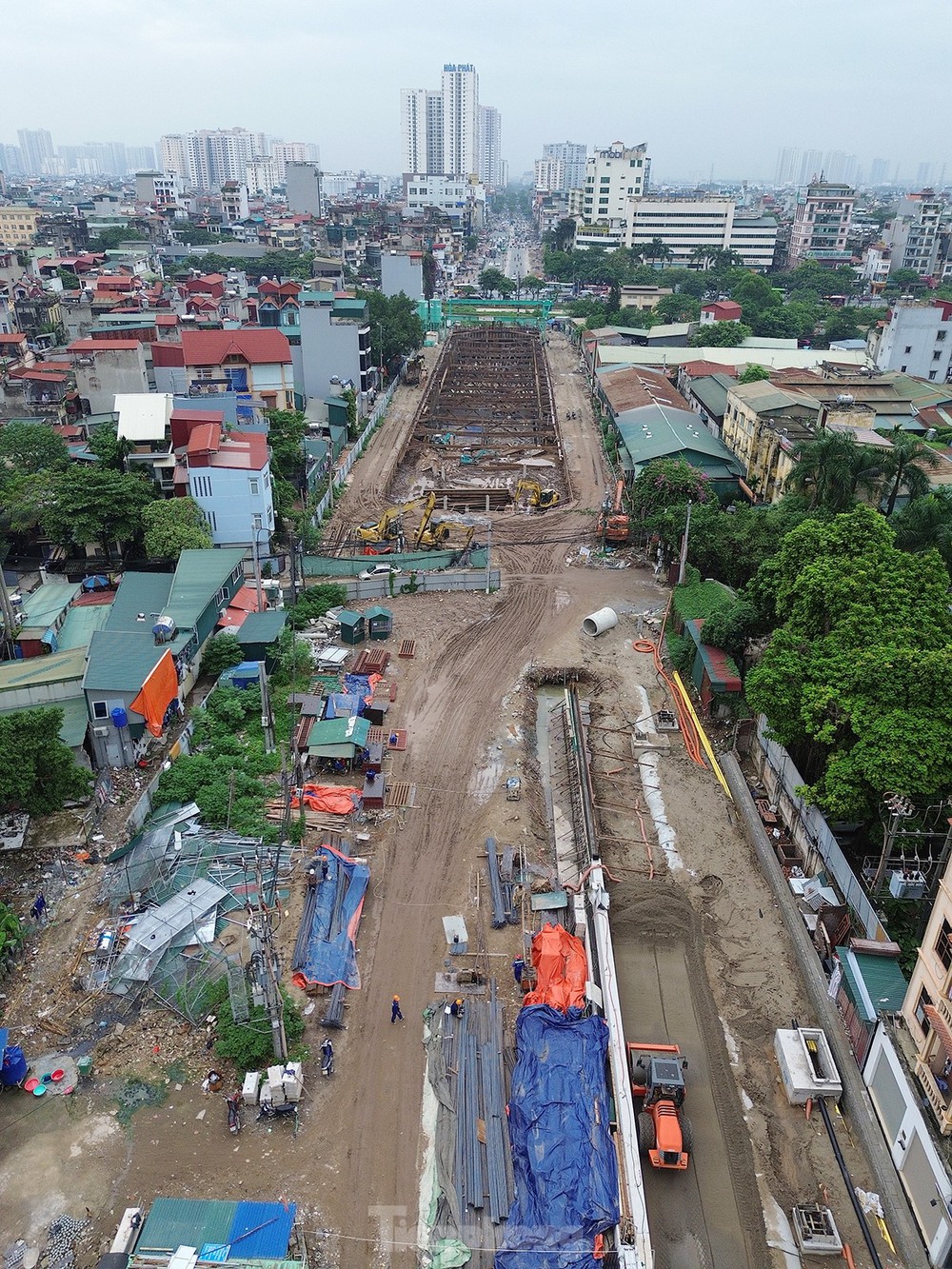 Mục sở thị hầm chui gần 800 tỷ ở Hà Nội đang tăng tốc thi công - Ảnh 2.
