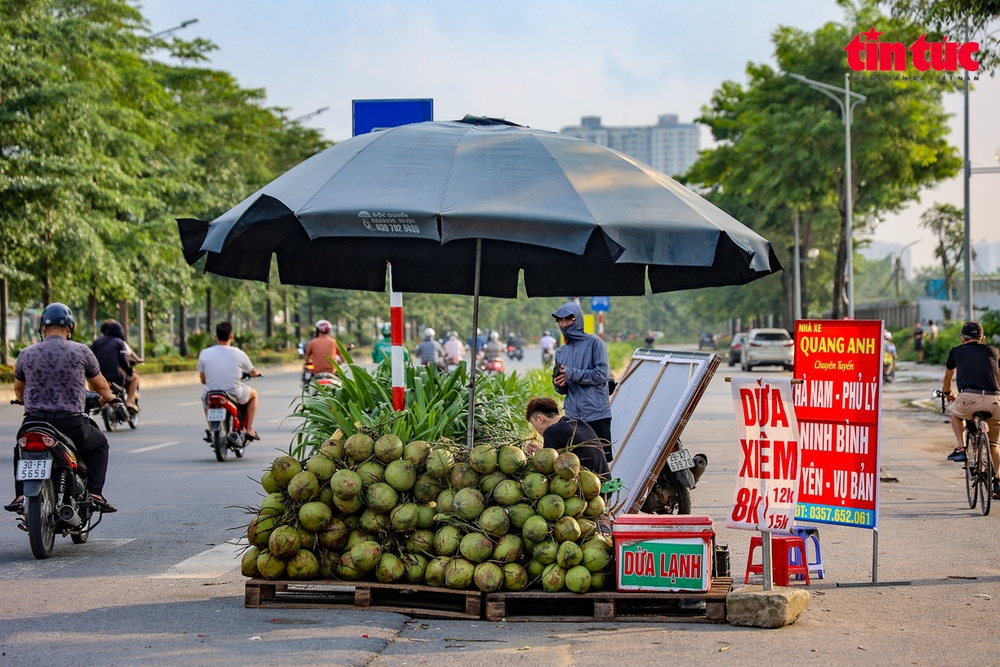 Đại lộ nghìn tỷ Hà Nội thành chợ hoa quả di động - Ảnh 11.