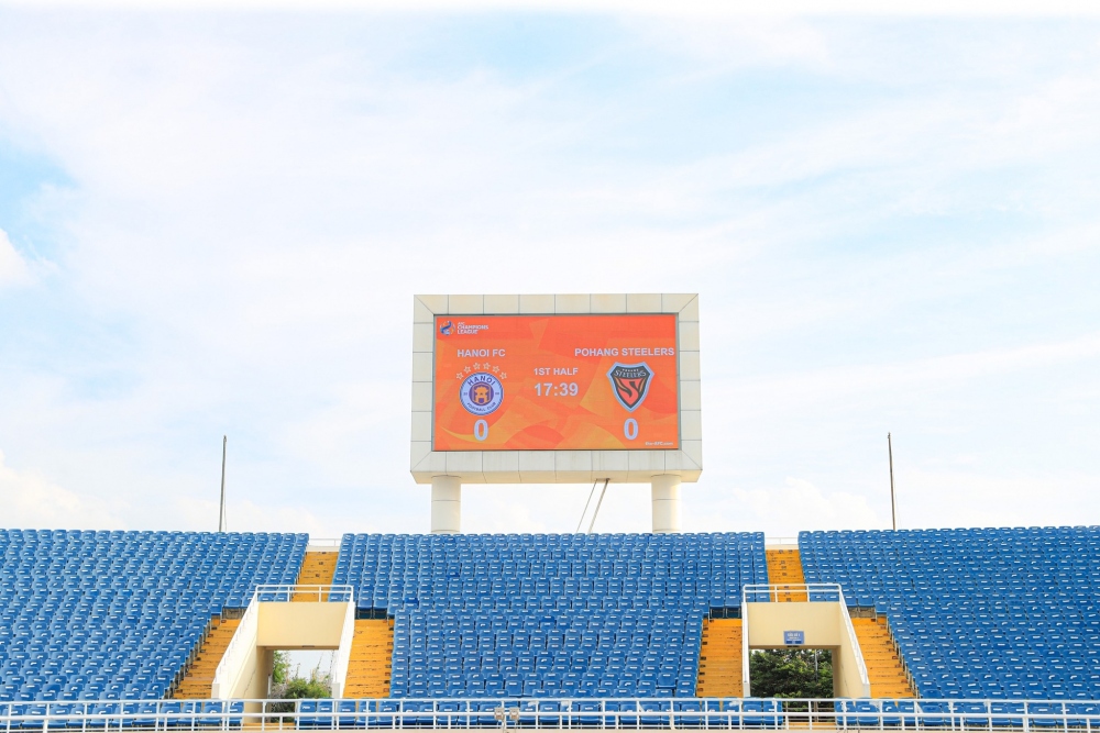Mặt cỏ sân Mỹ Đình đẹp lung linh trước trận Hà Nội FC - Pohang Steelers - Ảnh 7.