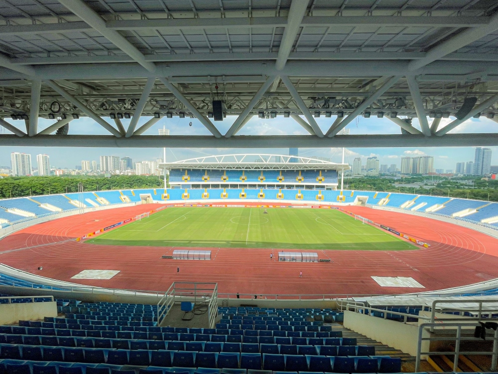 Mặt cỏ sân Mỹ Đình đẹp lung linh trước trận Hà Nội FC - Pohang Steelers - Ảnh 5.