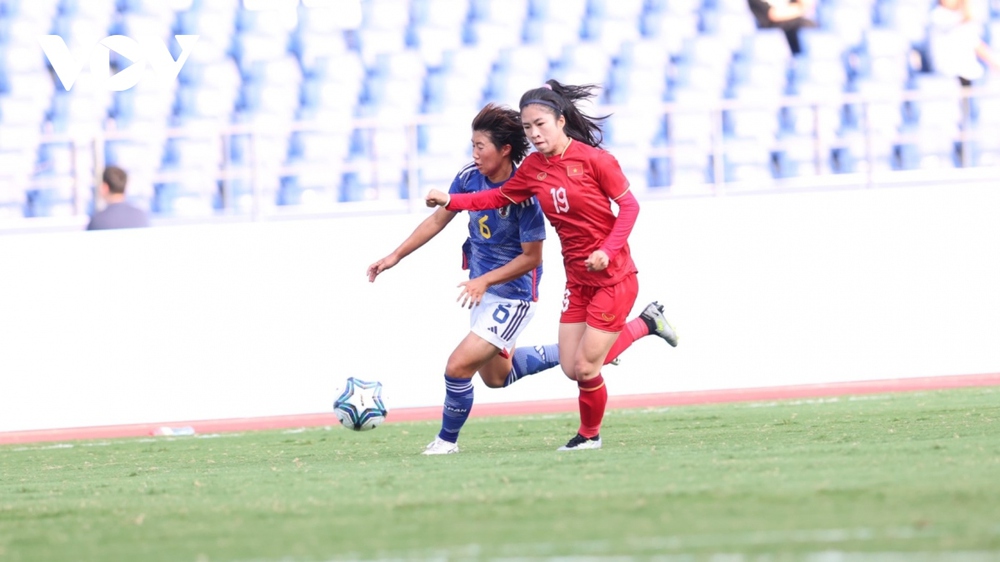 Trực tiếp ĐT nữ Việt Nam 0-2 ĐT nữ Nhật Bản: Thế trận khó khăn - Ảnh 1.