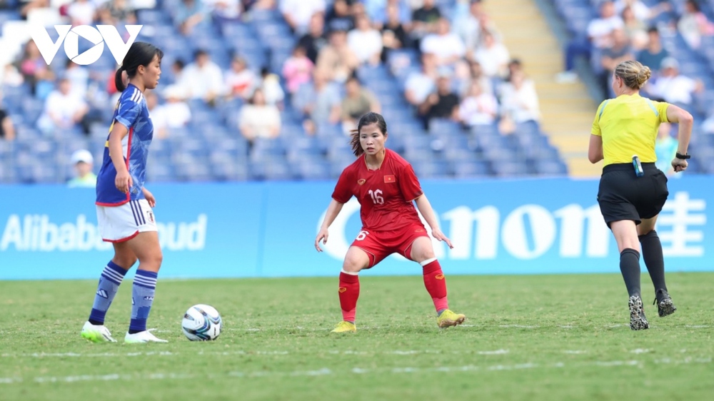 Trực tiếp ĐT nữ Việt Nam 0-5 ĐT nữ Nhật Bản: Cách biệt quá lớn - Ảnh 1.