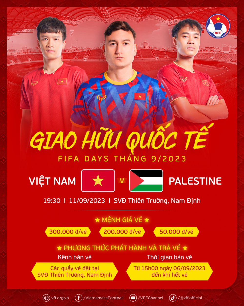 Cách mua vé xem trận ĐT Việt Nam với ĐT Palestine - Ảnh 1.