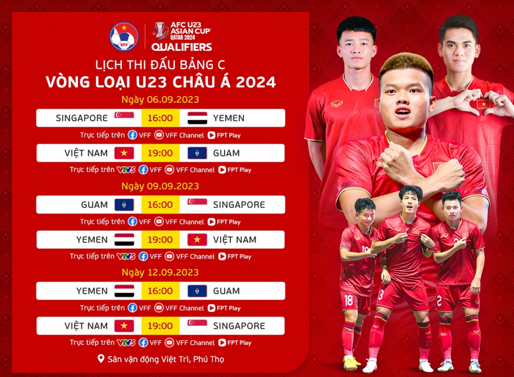 TRỰC TIẾP U23 Việt Nam vs U23 Guam: Mưa bàn thắng ở sân Việt Trì - Ảnh 2.