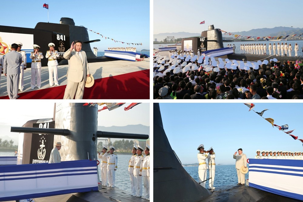 Cận cảnh tàu ngầm tấn công hạt nhân Triều Tiên mới hạ thủy - Ảnh 10.