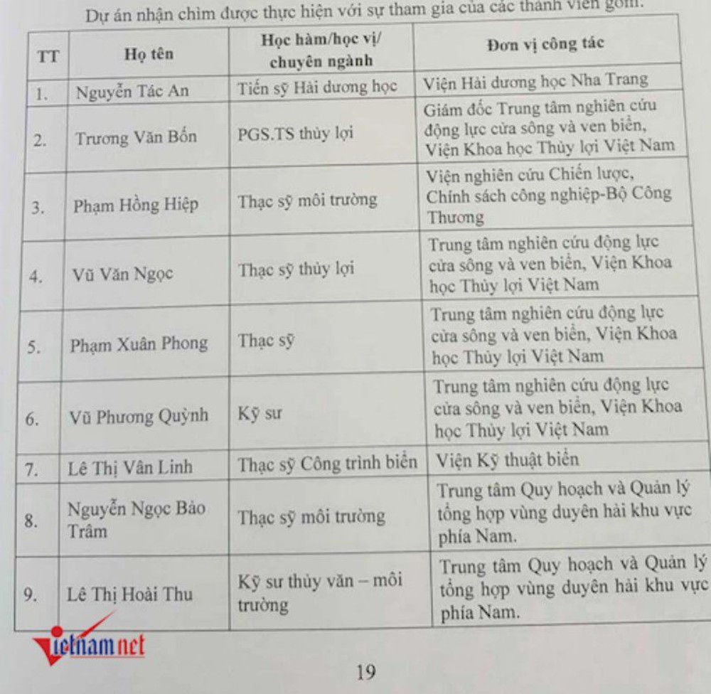 Dự án nhận chìm 1 triệu m3 bùn: Hàng loạt nhà khoa học bị mạo danh lên tiếng - Ảnh 3.