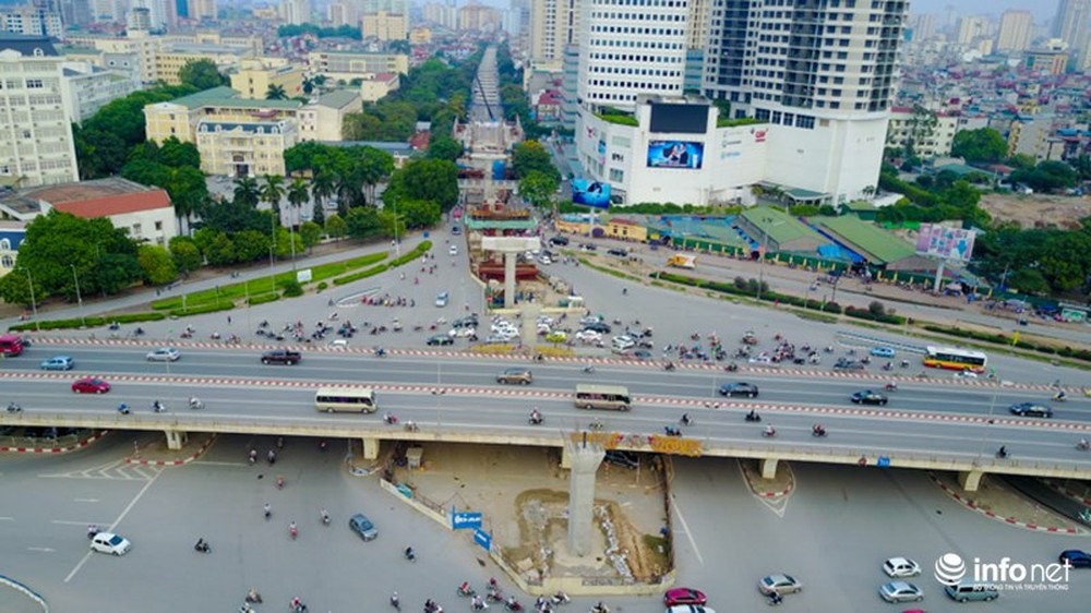 Toàn cảnh tuyến đường sắt Metro Nhổn-Ga Hà Nội đang thi công - Ảnh 8.