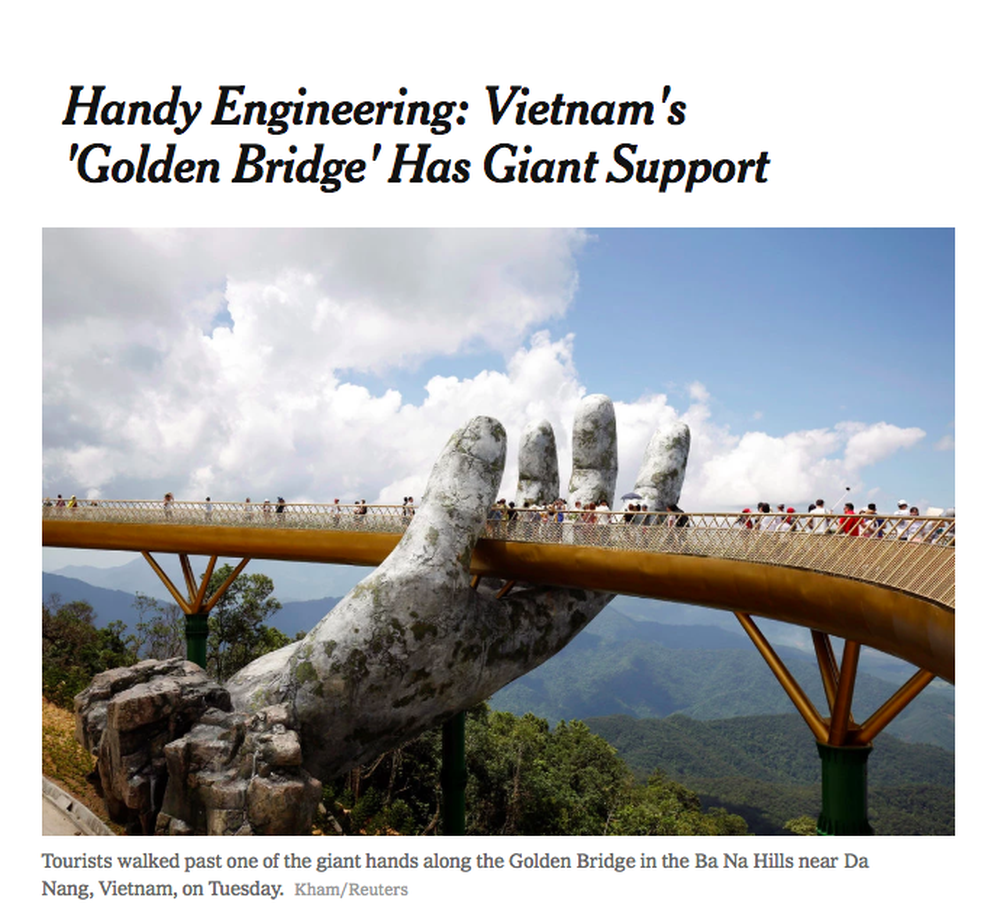 Cầu Vàng ở Đà Nẵng vẫn đang là từ khoá hot nhất trên các trang tin lẫn mạng xã hội quốc tế - Ảnh 11.