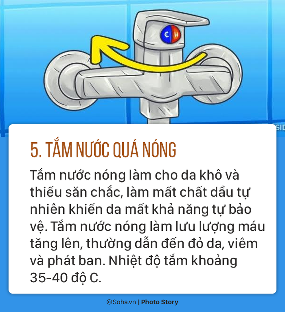 Sửa ngay 5 thói quen tắm sai lầm gây hại sức khoẻ mà nhiều người có thể đang làm mỗi ngày - Ảnh 5.