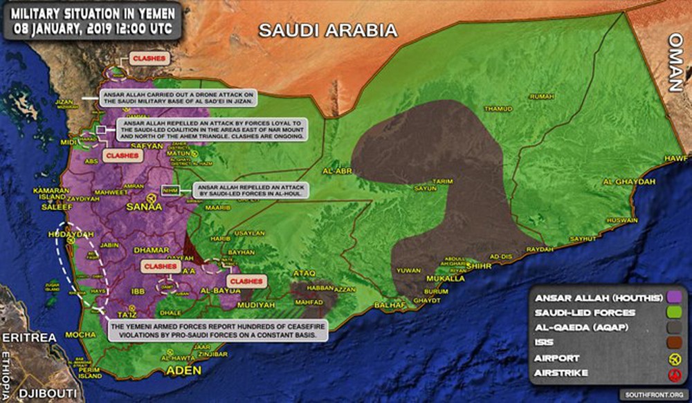 Houthi liên tiếp phóng tên lửa vào Ả rập Xê-út, Liên minh vùng Vịnh chiếm một ngọn núi chiến lược ở Yemen - Ảnh 1.
