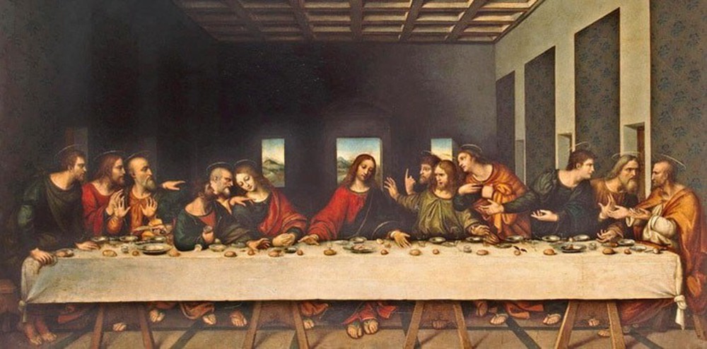 Phát hiện mật mã đáng sợ trong bức họa Bữa ăn tối cuối cùng của Da Vinci - Ảnh 1.