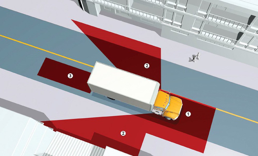 Những lưu ý khi chạy gần xe container trên đường - Ảnh 1.