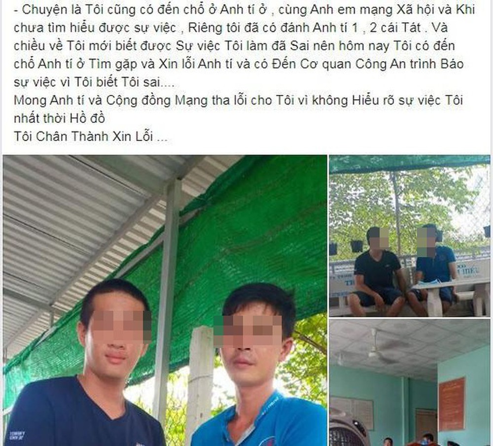 Thanh niên cầm đầu nhóm đánh ông bố bạo hành con trai đến xin lỗi, thú tội trên Facebook, công an vào cuộc - Ảnh 1.