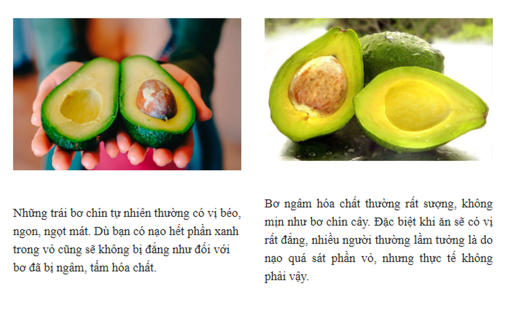 5 mẹo nhỏ giúp bạn phân biệt cực chuẩn bơ sạch và bơ ngâm tẩm hóa chất - Ảnh 4.