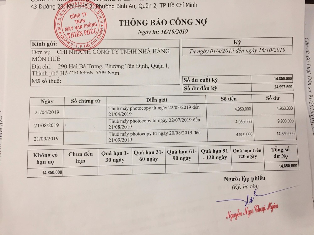 Lo Món Huế hứa hão vì nợ từ tiền mực in đến giò chả, nhiều người tìm ông chủ Huy Nhật - Ảnh 2.