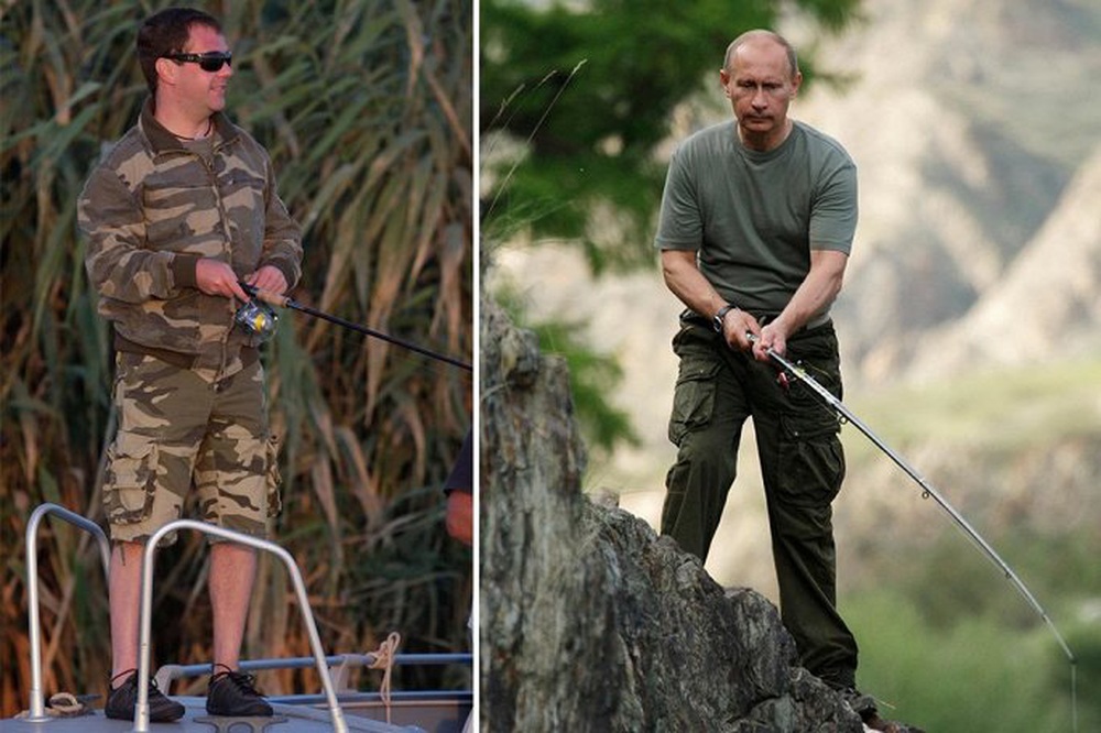 Những bức ảnh cho thấy Putin và Medvedev rất hợp nhau - Ảnh 7.