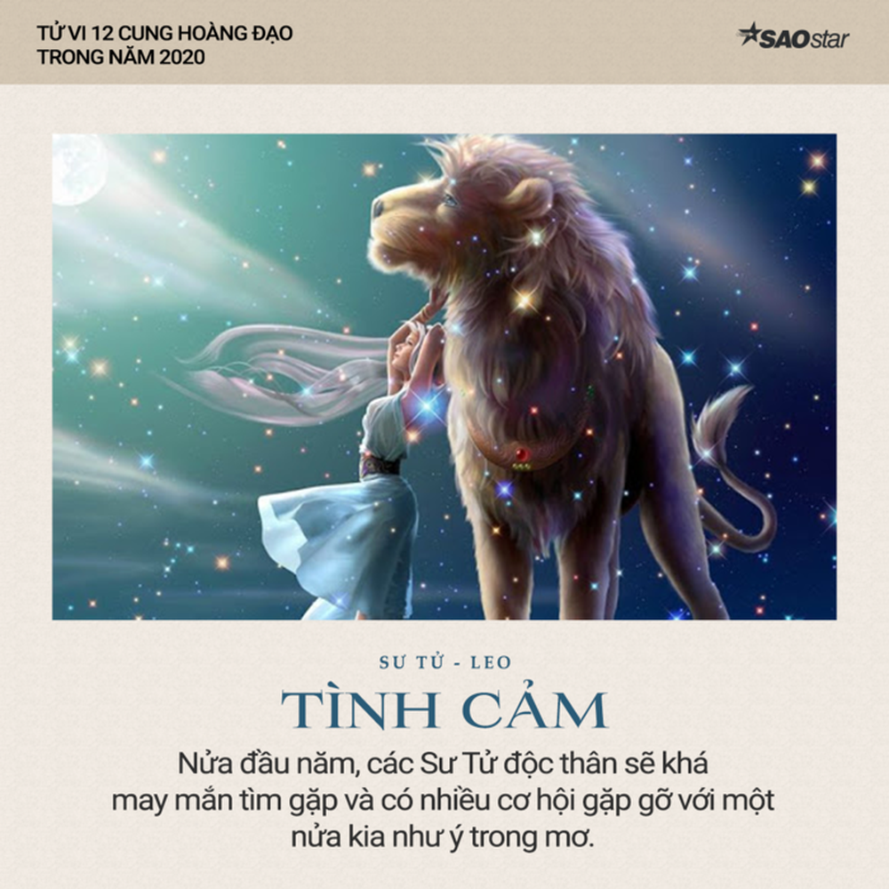 Xem tử vi cung Sư Tử năm 2020: Sự nghiệp ổn định, chưa có nhiều đột phá, chuyện tình cảm thăng hoa và ngập tràn may mắn - Ảnh 3.