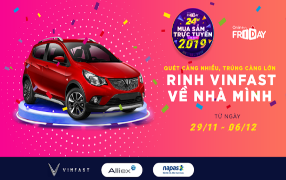Lần đầu tiên săn mã voucher nhận Vinfast Fadil trong ngày Online Friday lớn nhất Việt Nam - Ảnh 1.