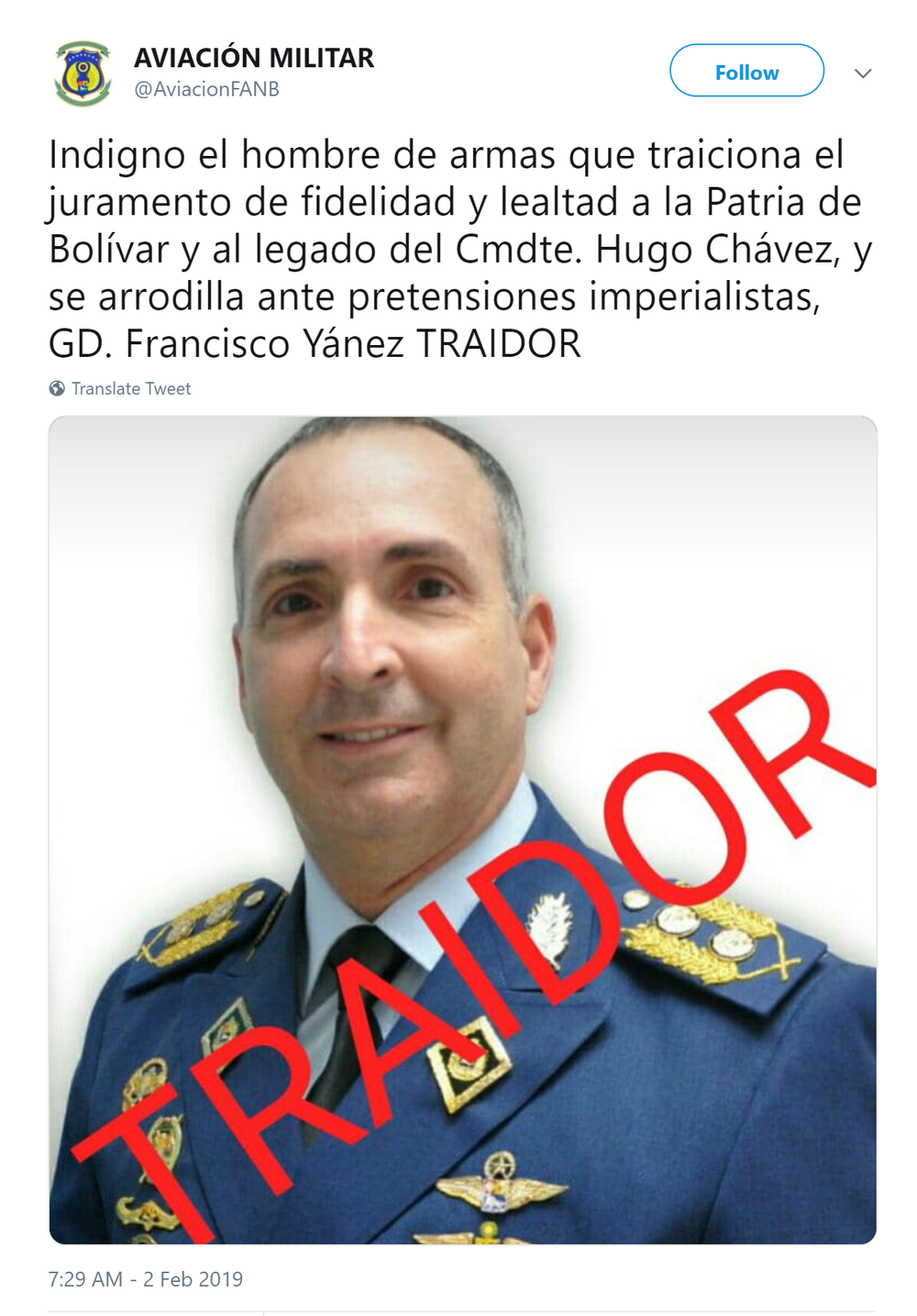 Tướng không quân cấp cao Venezuela tuyên bố từ bỏ TT Maduro, về phe Tổng thống lâm thời tự xưng - Ảnh 1.
