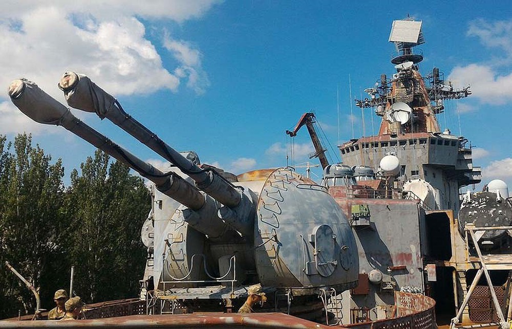 Tiếc nuối tuần dương hạm cực mạnh của Ukraine trong tình trạng gỉ sét - Ảnh 1.