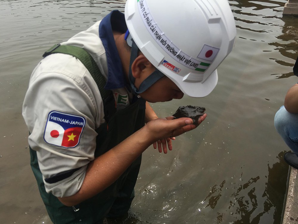 Hồ Tây đạt chuẩn kỹ thuật quốc gia về chất lượng nước mặt sau thử nghiệm công nghệ Nhật Bản - Ảnh 2.