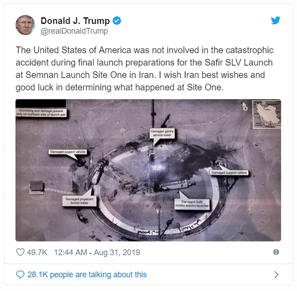 Lí giải bất ngờ về bóng người mờ ảo và vệt sáng trên bức ảnh ông Trump đăng tải để chế giễu Iran - Ảnh 1.