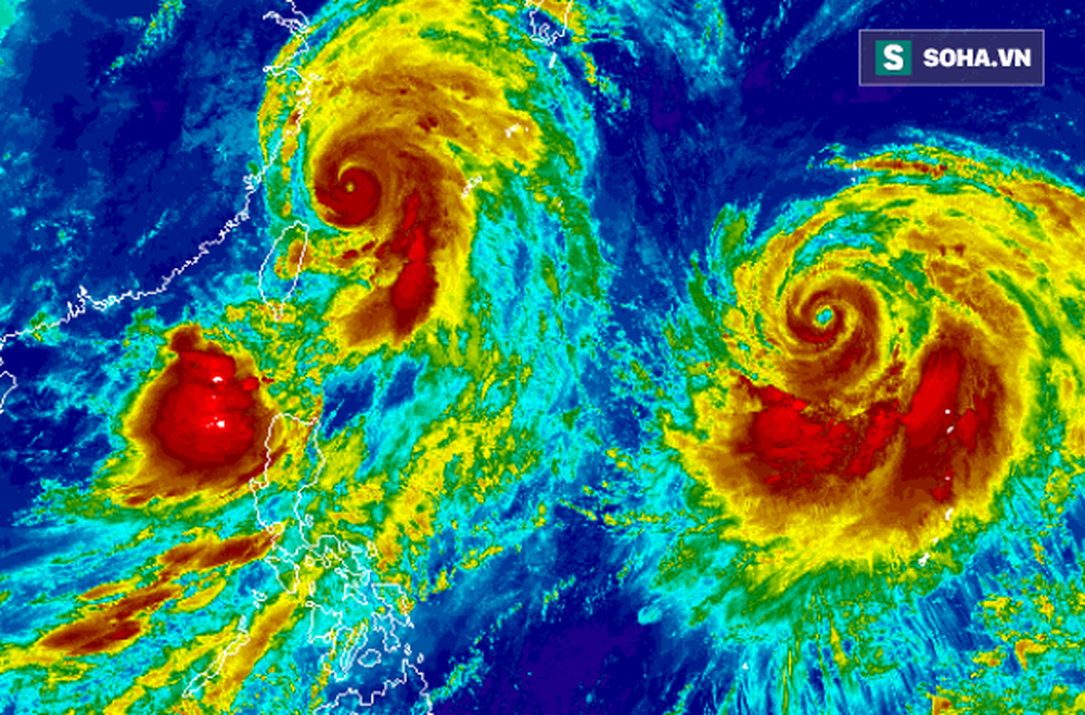 Song bão Thái Bình Dương nuốt chửng áp thấp nhiệt đới trên Biển Đông: Nhập thành siêu bão cực mạnh? - Ảnh 1.
