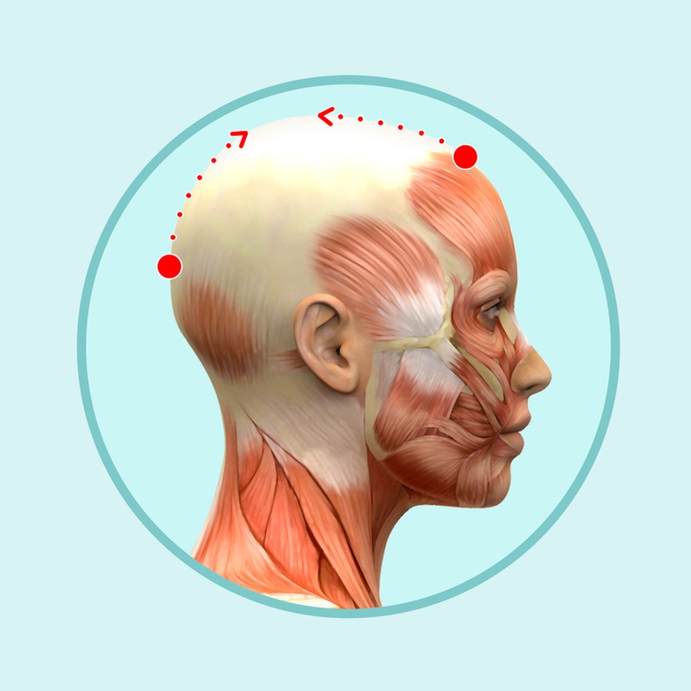 Bài mát xa đầu giúp trẻ hóa toàn bộ khuôn mặt, lưu thông khí huyết và ngăn ngừa bệnh tật - Ảnh 4.