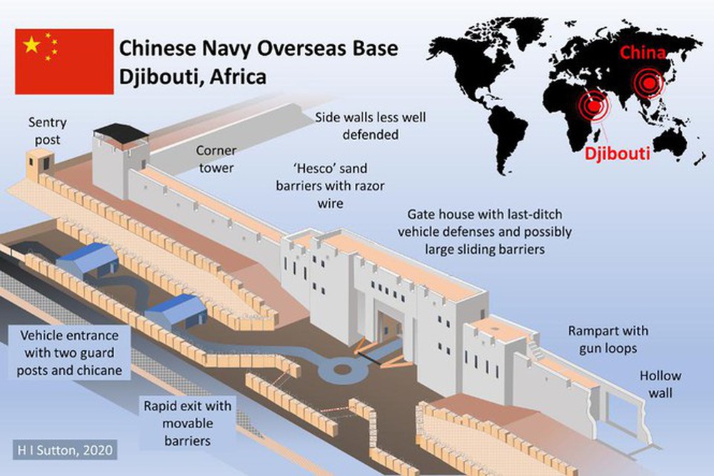 Hải quân Trung Quốc xây căn cứ như thành lũy thời Trung cổ - Ảnh 1.