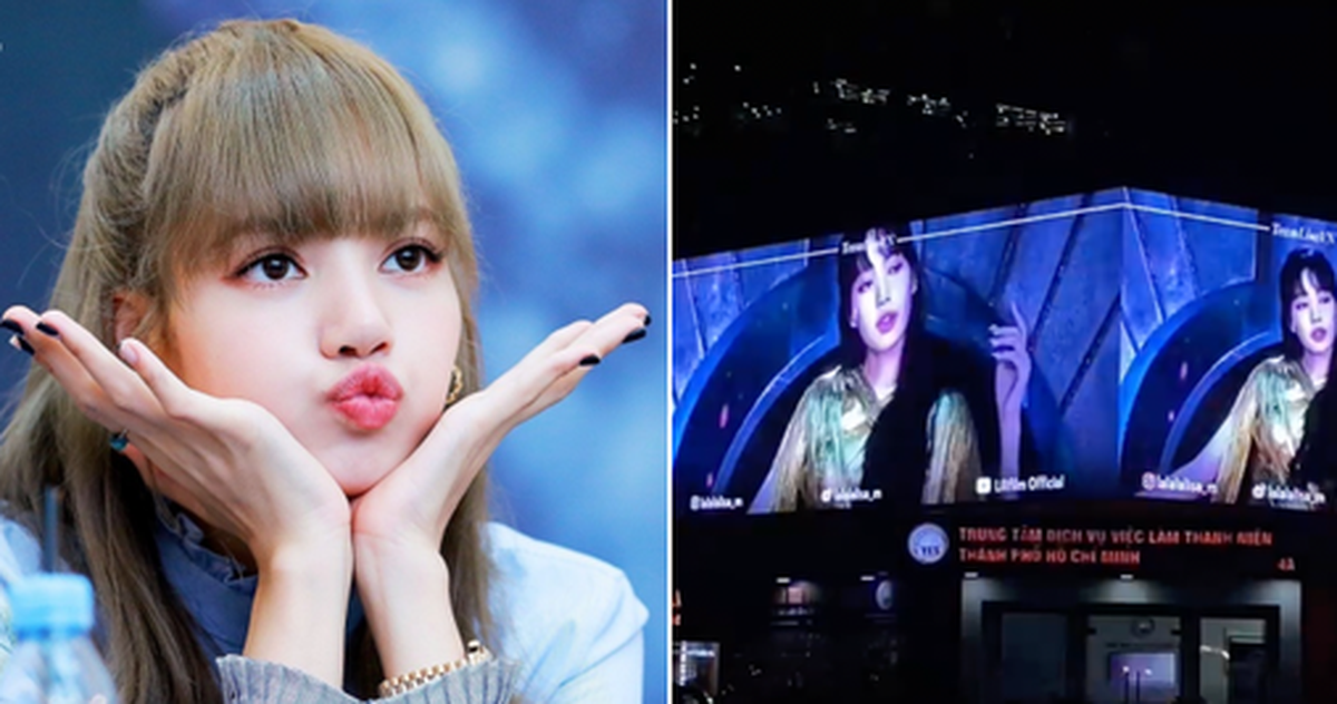 Lần đầu công bố hình ảnh màn hình LED của Lisa BLACKPINK giữa trung tâm ...