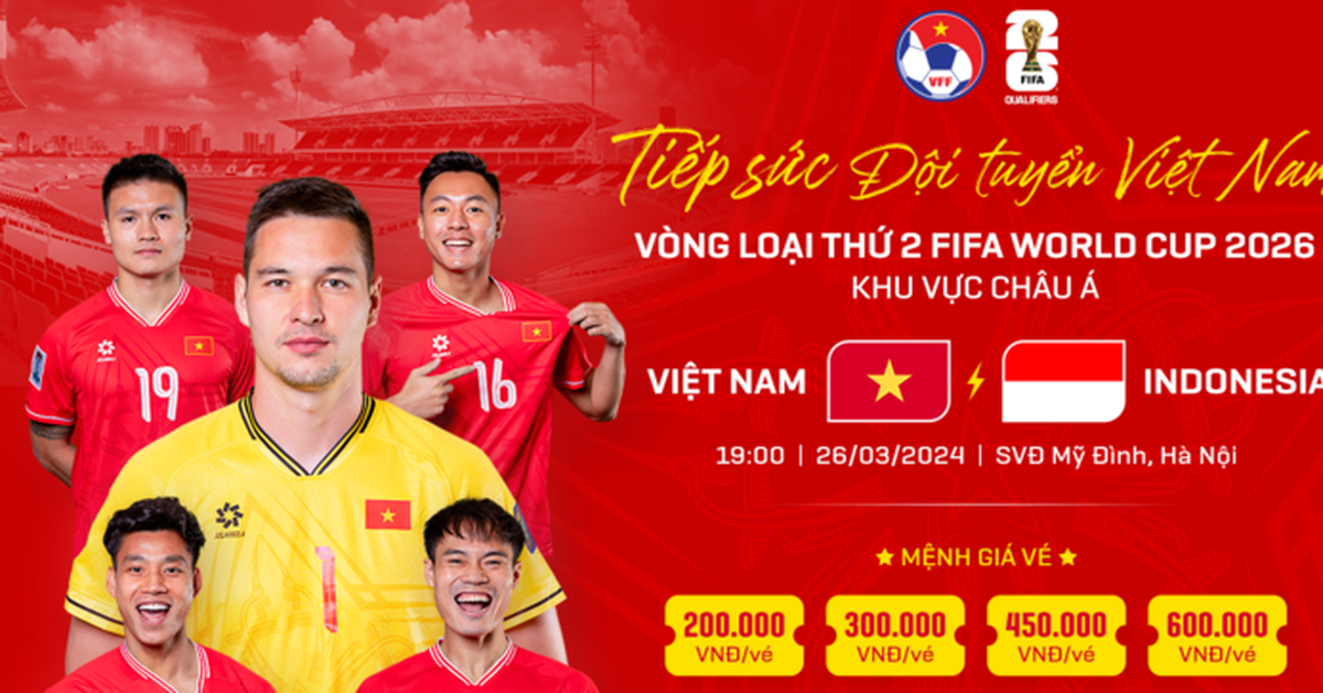 Mua vé trận Việt Nam vs Indonesia: Giá vé, cách thức và điểm bán