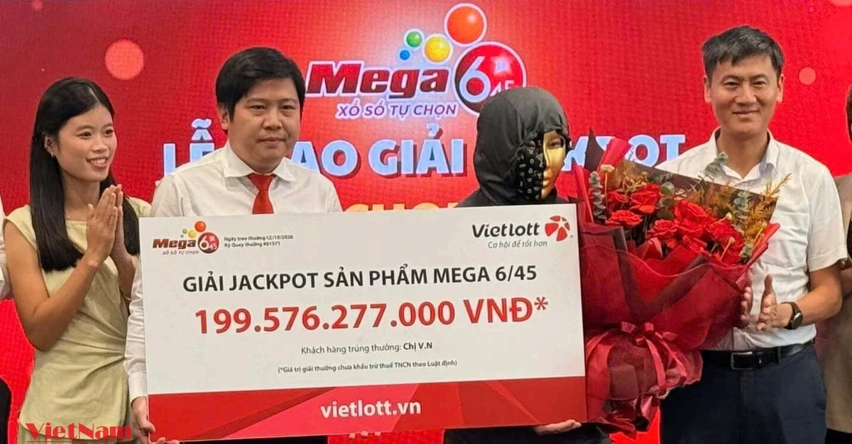 Người phụ nữ An Giang trúng Vietlott gần 200 tỷ đồng